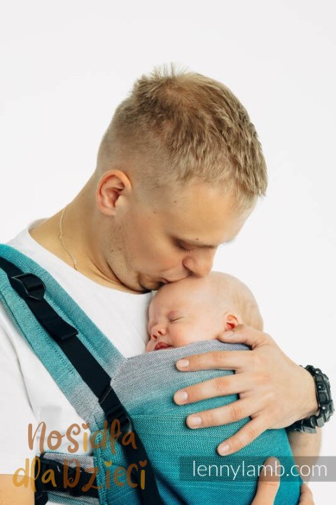 Nosidełko LennyUpGrade PRO z tkaniny skośno-krzyżowej, 100% bawełna , rozmiar standard - AIRGLOW