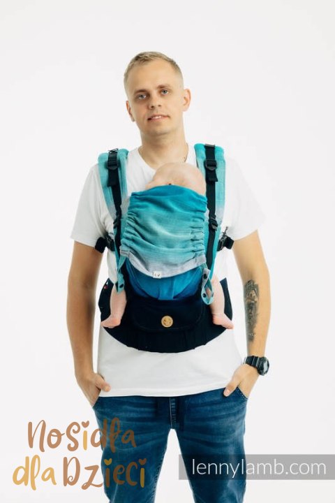 Nosidełko LennyUpGrade PRO z tkaniny skośno-krzyżowej, 100% bawełna , rozmiar standard - AIRGLOW