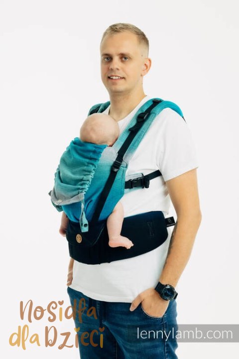 Nosidełko LennyUpGrade PRO z tkaniny skośno-krzyżowej, 100% bawełna , rozmiar standard - AIRGLOW