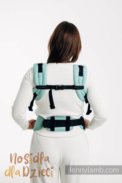 Nosidełko LennyUpGrade PRO z tkaniny skośno-krzyżowej, 100% bawełna , rozmiar standard - MATCHA