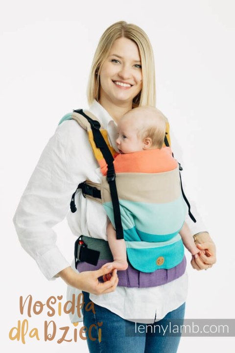 Nosidełko LennyUpGrade PRO z tkaniny skośno-krzyżowej, 100% bawełna , rozmiar standard - PASTELS