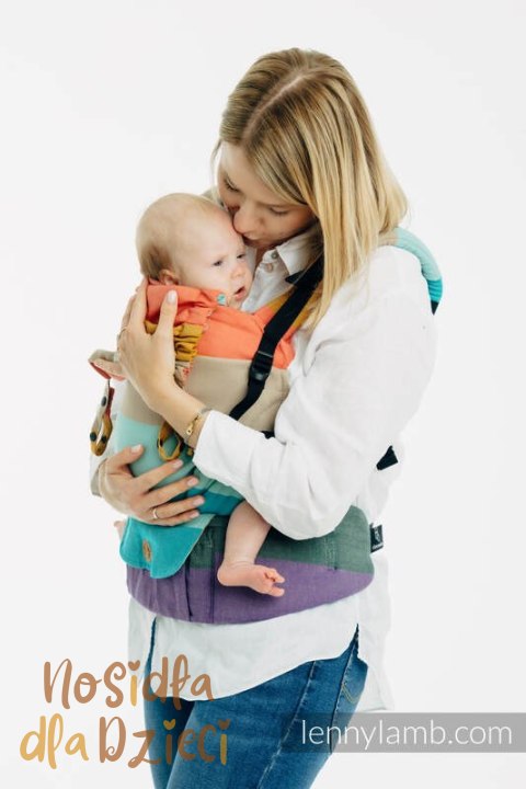 Nosidełko LennyUpGrade PRO z tkaniny skośno-krzyżowej, 100% bawełna , rozmiar standard - PASTELS