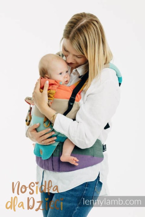 Nosidełko LennyUpGrade PRO z tkaniny skośno-krzyżowej, 100% bawełna , rozmiar standard - PASTELS