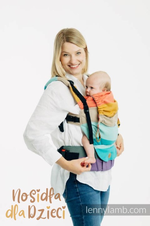 Nosidełko LennyUpGrade PRO z tkaniny skośno-krzyżowej, 100% bawełna , rozmiar standard - PASTELS