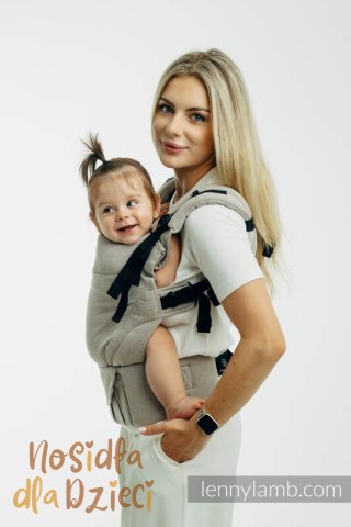 Nosidełko LennyUpGrade PRO z tkaniny skośno-krzyżowej, 100% bawełna, rozmiar standard - PEANUT BUTTER