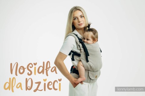 Nosidełko LennyUpGrade PRO z tkaniny skośno-krzyżowej, 100% bawełna, rozmiar standard - PEANUT BUTTER