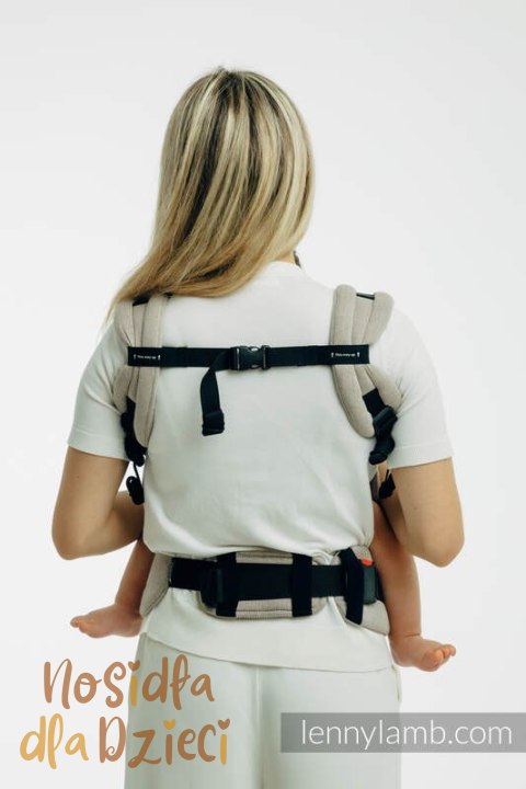 Nosidełko LennyUpGrade PRO z tkaniny skośno-krzyżowej, 100% bawełna, rozmiar standard - PEANUT BUTTER