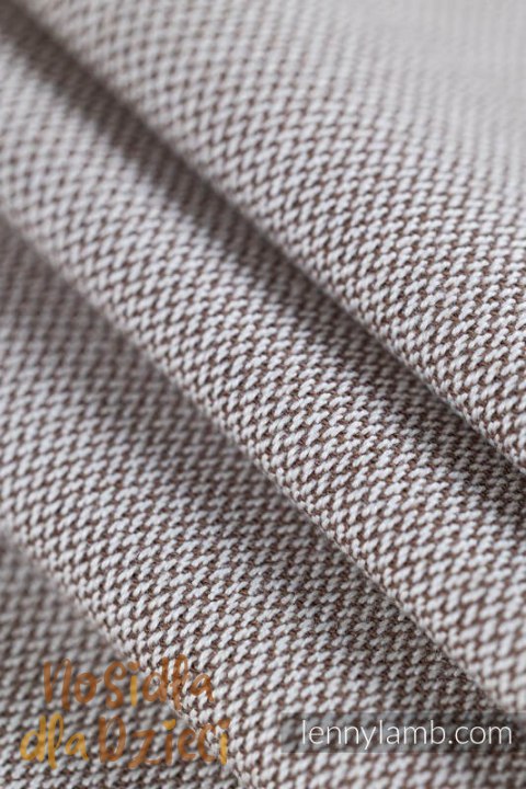 Nosidełko LennyUpGrade PRO z tkaniny skośno-krzyżowej, 100% bawełna, rozmiar standard - PEANUT BUTTER