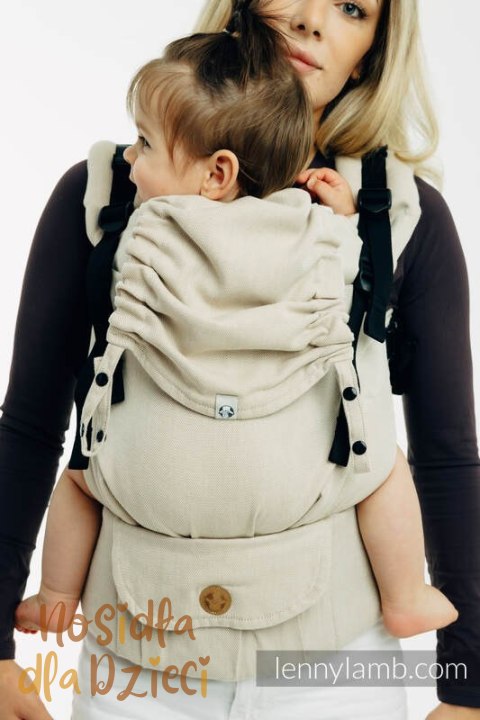 Nosidełko LennyUpGrade PRO z tkaniny skośno-krzyżowej (58% bawełna, 42% wiskoza bambusowa), rozmiar standard - TRUCK