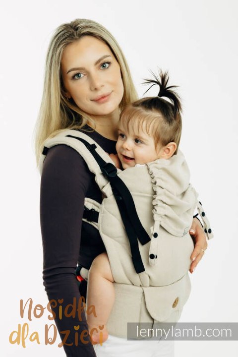 Nosidełko LennyUpGrade PRO z tkaniny skośno-krzyżowej (58% bawełna, 42% wiskoza bambusowa), rozmiar standard - TRUCK