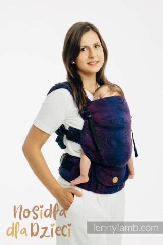 Nosidełko LennyUpGrade PRO z tkaniny żakardowej 100% bawełna , rozmiar standard - DZIKIE WINO - BOUQUET