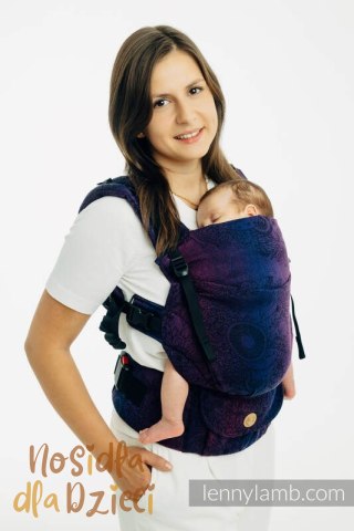 Nosidełko LennyUpGrade PRO z tkaniny żakardowej 100% bawełna , rozmiar standard - DZIKIE WINO - BOUQUET