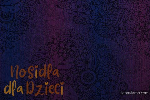 Nosidełko LennyUpGrade PRO z tkaniny żakardowej 100% bawełna , rozmiar standard - DZIKIE WINO - BOUQUET