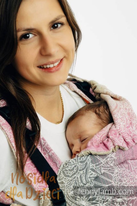 Nosidełko LennyUpGrade PRO z tkaniny żakardowej 100% bawełna , rozmiar standard - DZIKIE WINO - VINEYARD