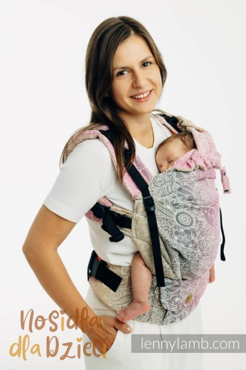 Nosidełko LennyUpGrade PRO z tkaniny żakardowej 100% bawełna , rozmiar standard - DZIKIE WINO - VINEYARD