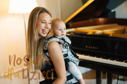 Nosidełko LennyUpGrade PRO z tkaniny żakardowej 100% bawełna , rozmiar standard - MELODY - POLONAISE