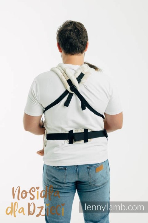 Nosidełko LennyUpGrade PRO z tkaniny żakardowej 100% bawełna , rozmiar standard - PARK JURAJSKI - ICE DESERT