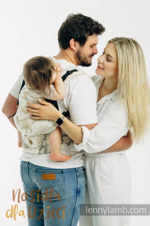 Nosidełko LennyUpGrade PRO z tkaniny żakardowej 100% bawełna , rozmiar standard - PARK JURAJSKI - ICE DESERT