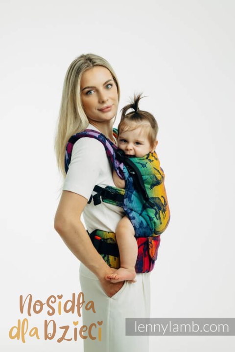 Nosidełko LennyUpGrade PRO z tkaniny żakardowej 100% bawełna , rozmiar standard - PARK JURAJSKI - NOWA ERA