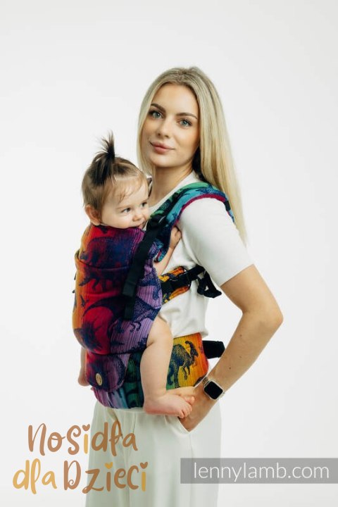 Nosidełko LennyUpGrade PRO z tkaniny żakardowej 100% bawełna , rozmiar standard - PARK JURAJSKI - NOWA ERA