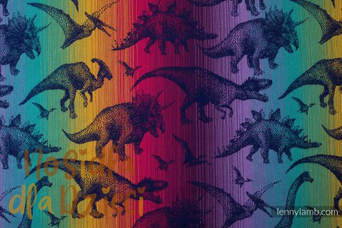 Nosidełko LennyUpGrade PRO z tkaniny żakardowej 100% bawełna , rozmiar standard - PARK JURAJSKI - NOWA ERA