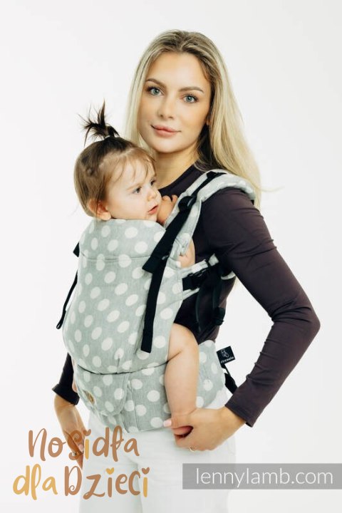 Nosidełko LennyUpGrade PRO z tkaniny żakardowej 100% bawełna , rozmiar standard - POLKA DOTS - PLOP