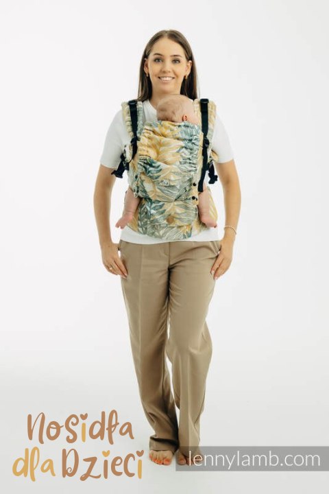 Nosidełko LennyUpGrade PRO z tkaniny żakardowej 100% bawełna , rozmiar standard - RAINFOREST - SELVA