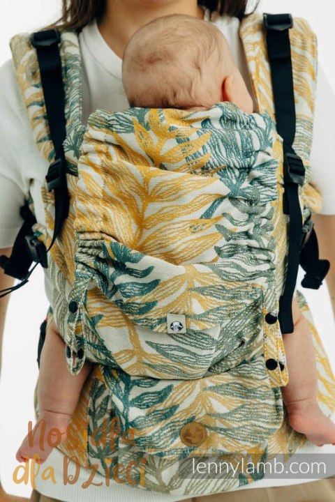 Nosidełko LennyUpGrade PRO z tkaniny żakardowej 100% bawełna , rozmiar standard - RAINFOREST - SELVA