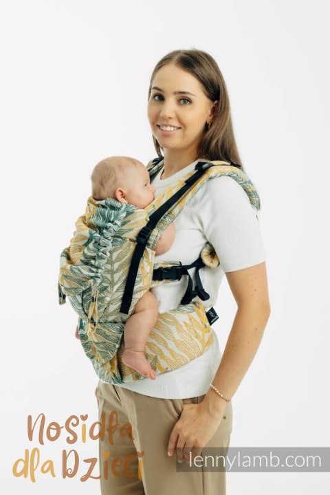 Nosidełko LennyUpGrade PRO z tkaniny żakardowej 100% bawełna , rozmiar standard - RAINFOREST - SELVA