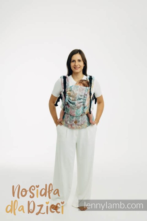 Nosidełko LennyUpGrade PRO z tkaniny żakardowej 100% bawełna , rozmiar standard - ZAPLĄTANI - PLAIT