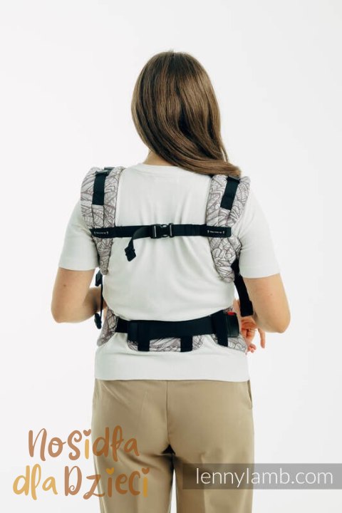 Nosidełko LennyUpGrade PRO z tkaniny żakardowej,100% wiskoza bambusowa, rozmiar standard - WOLNY DUCH - GAJUSZ
