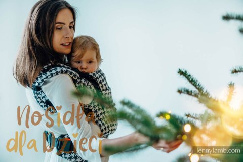 Nosidełko LennyUpGrade PRO z tkaniny żakardowej (44% bawełna, 32% jedwab, 24% wiskoza bambusowa), PATA DE GALLO