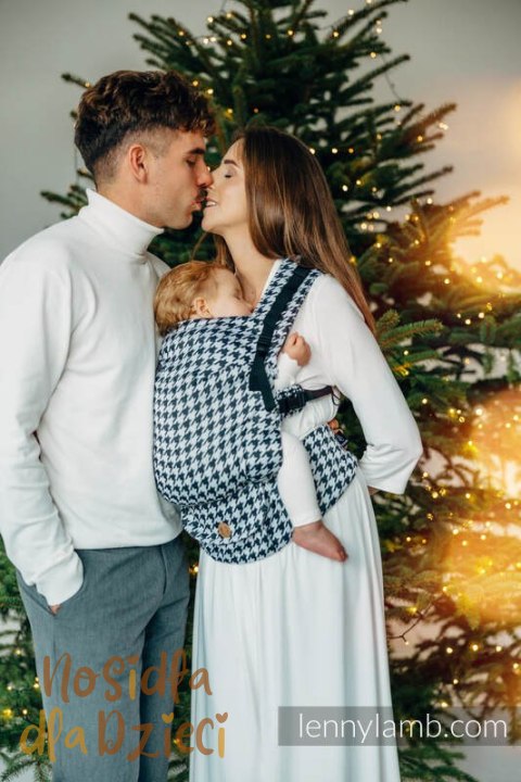 Nosidełko LennyUpGrade PRO z tkaniny żakardowej (44% bawełna, 32% jedwab, 24% wiskoza bambusowa), PATA DE GALLO