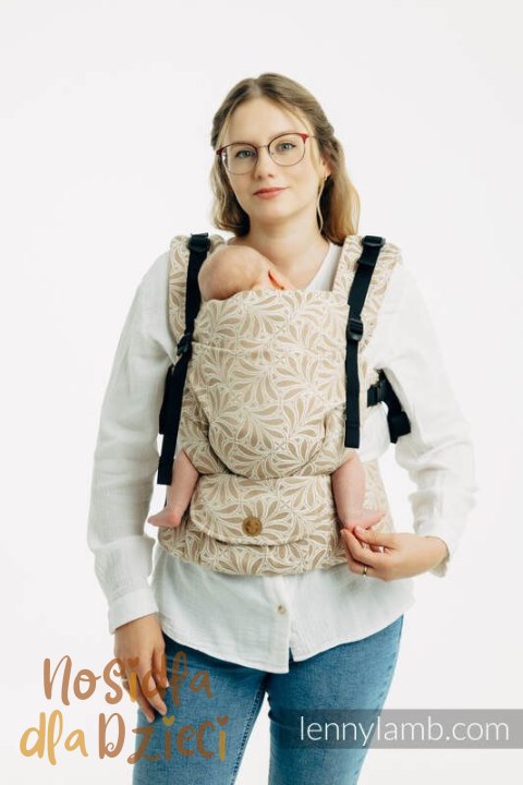 Nosidełko LennyUpGrade PRO z tkaniny żakardowej, 50% bawełna, 50% wiskoza bambusowa, rozmiar standard - INFINITY - GOLDEN HOUR