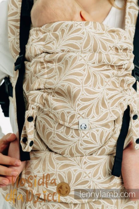 Nosidełko LennyUpGrade PRO z tkaniny żakardowej, 50% bawełna, 50% wiskoza bambusowa, rozmiar standard - INFINITY - GOLDEN HOUR