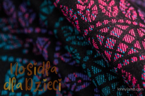 Nosidełko LennyUpGrade PRO z tkaniny żakardowej 60% bawełna, 28% wełna merino, 8% jedwab, 4% kaszmir , standard, PAWI OGON