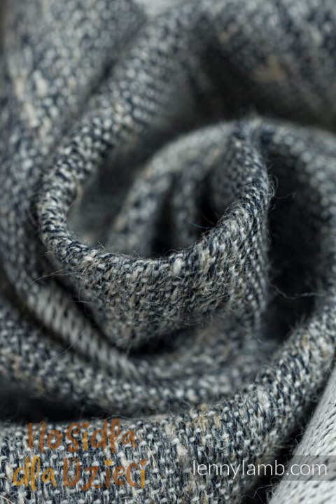 Nosidełko LennyUpGrade PRO z tkaniny żakardowej (68% bawełna, 16% len, 16% modal) , rozmiar standard - BIRDY - WHITE NOISE