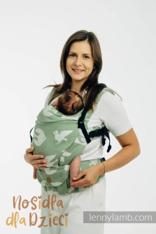 Nosidełko LennyUpGrade PRO z tkaniny żakardowej (80% bawełna, 20% lyocell) , rozmiar standard - BIRDY - FLY HIGH