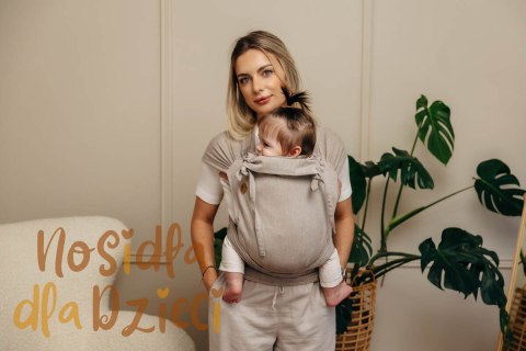 Nosidełko dla dzieci WRAP-TAI MINI, 100 % bawełna skośno-krzyżowa, z kapturkiem - PEANUT BUTTER