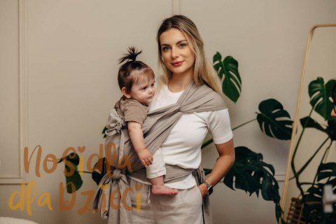 Nosidełko dla dzieci WRAP-TAI MINI, 100 % bawełna skośno-krzyżowa, z kapturkiem - PEANUT BUTTER