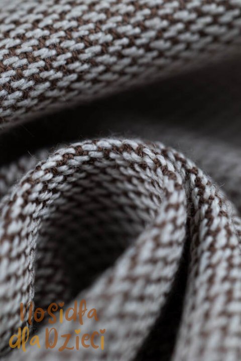 Nosidełko dla dzieci WRAP-TAI MINI, 100 % bawełna skośno-krzyżowa, z kapturkiem - PEANUT BUTTER