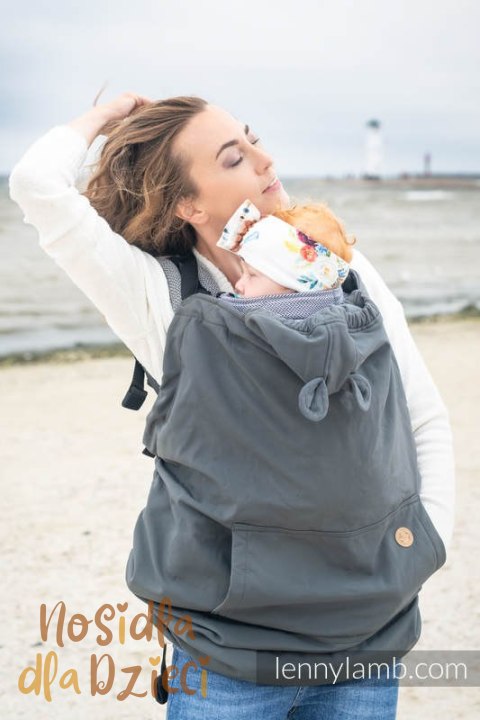 Osłonka na chustę/nosidełko - Softshell - Szara (drugi gatunek)