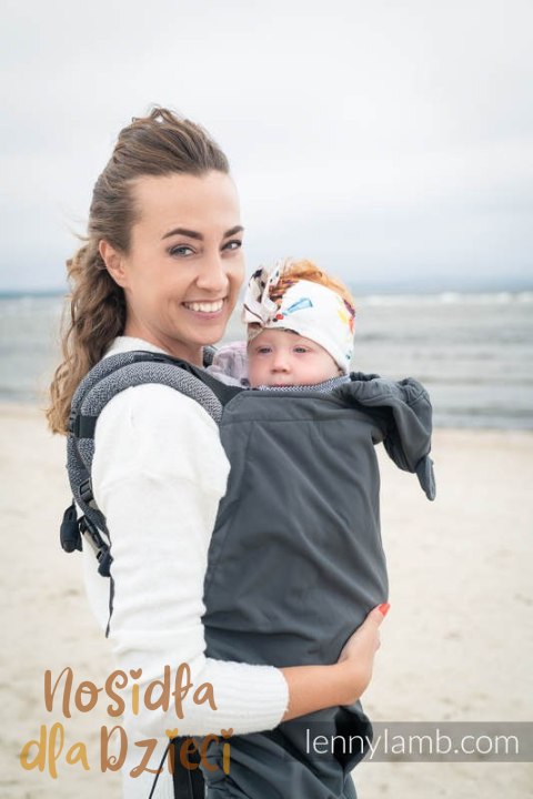 Osłonka na chustę/nosidełko - Softshell - Szara (drugi gatunek)