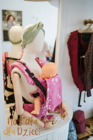 KAVKA multi-age PRO/ Juliette Eucalyptus - nosidełko regulowane klamrowe / 100% bawełna