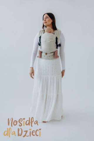 Nosidełko LennyLight z tkaniny skośno-krzyżowej (50% bawełna, 25% konopie, 25% lyocell), rozmiar standard - AIRY