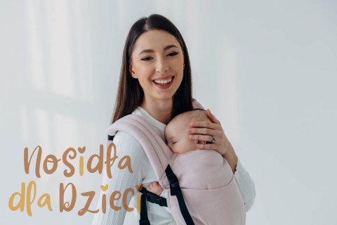 Nosidełko LennyLight z tkaniny skośno-krzyżowej (50% bawełna, 50% wiskoza bambusowa), rozmiar standard - MARSHMALLOW (drugi gatu