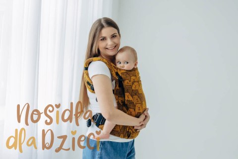 Nosidełko LennyLight z tkaniny żakardowej 100% bawełna , rozmiar standard - CAPYBARAS - TRIBU