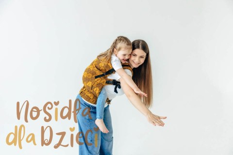 Nosidełko LennyPreschool z tkaniny żakardowej 100% bawełna, rozmiar preschool - CAPYBARAS - TRIBU