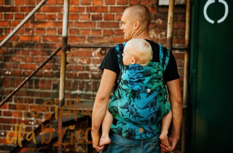 Nosidełko LennyPreschool z tkaniny żakardowej 100% bawełna, rozmiar preschool - PARK JURAJSKI