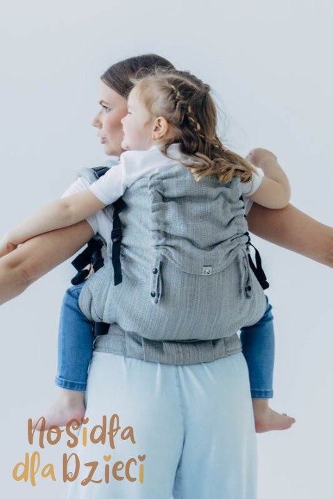 Nosidełko LennyPreschool z tkaniny żakardowej (54% jedwab, 46% bawełna), rozmiar preschool - LITTLE LOVE - MUNA